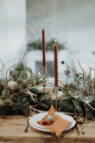 Christmas Decor Tischdekoration Country Concept Partyrent Weihnachtsfeier Christmasparty 